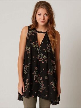 Free People Tree Swing Tank Top SZ S